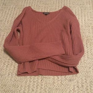 wild fable Pink V Neck Sweater (xs)
